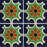 Traditional Mexican Tile - Arabesque Azul