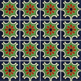 Traditional Mexican Tile - Arabesque Azul