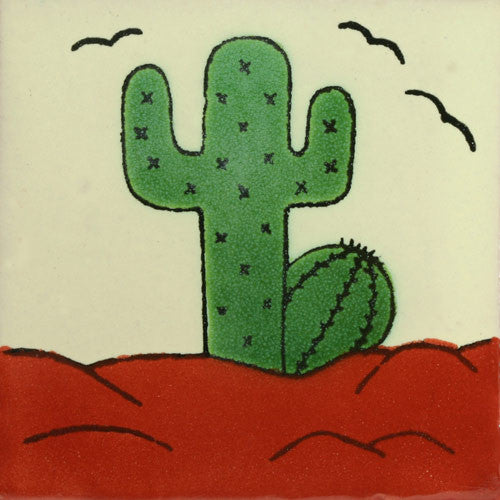 Traditional Mexican Tile - Cactus – Mexican Tile Designs