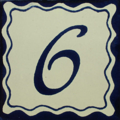 Mexican Tile Numbers Azul