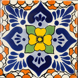 Traditional Mexican Tile - Lluvia, Melon