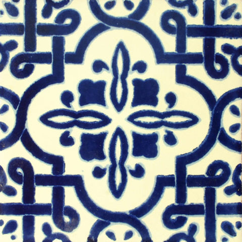 Traditional Mexican Tile - Palenque, Azul Cobalto