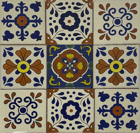 Estilos Azul Y Terracotta Ceramic Tile Collection