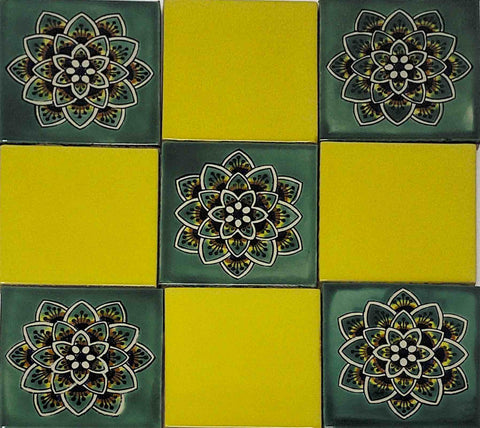 Petalos Verdes En Capas Ceramic Tile Collection