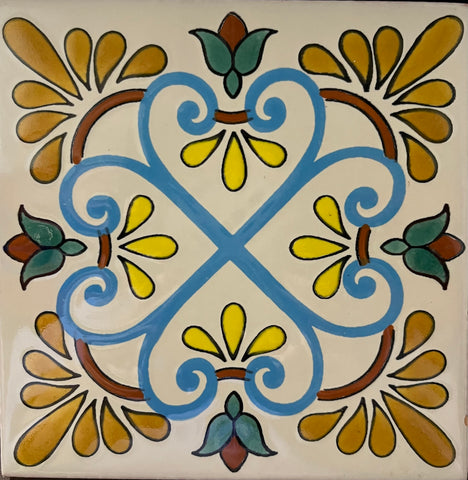 CLEARANCE - CERAMIC MEXICAN TILE - ZACATECAS 6X6