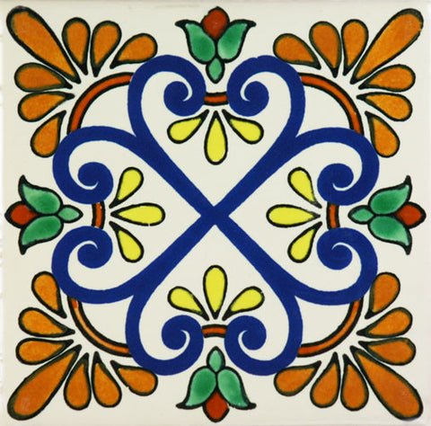Zacatecas II Tile Coaster & Trivet Sets – Mexican Tile Designs