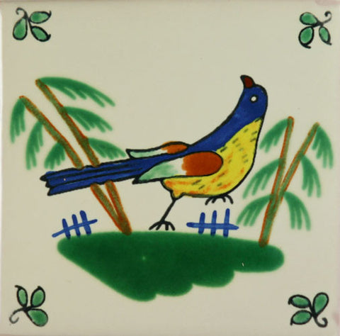 Especial Decorative Ceramic Mexican Tile - bird 