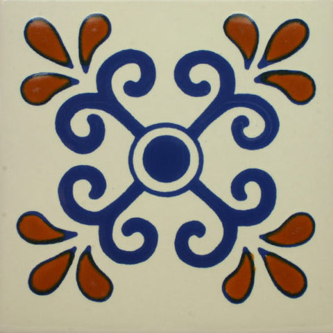 Premium ceramic Mexican Decorative Tile- Zacatecas