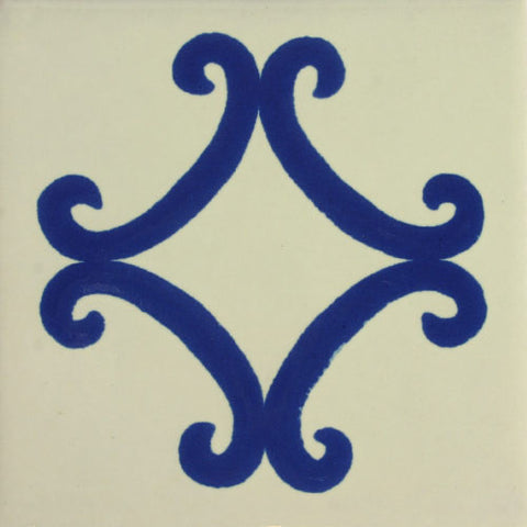 Especial ceramic Mexican decorative tile-- Arco Azul