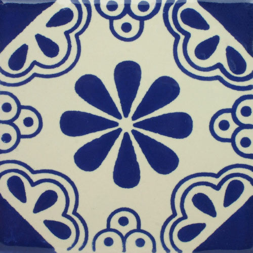 Especial Decorative Tile - Isabel Azul – Mexican Tile Designs