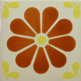 Especial ceramic Decorative Mexican Tile - daisy