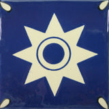 Especial ceramic Mexican decorative tile - star