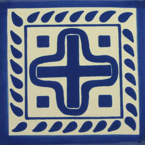 Especial ceramic Decorative Spanish Tile - cross