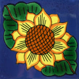 Espcecial ceramic Mexican decorative tile - sunflower