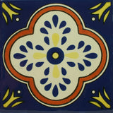 Especial ceramic Spanish decorative tile - flower