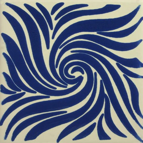 Especial Decorative Ceramic Mexican Tile - Emolino Azul