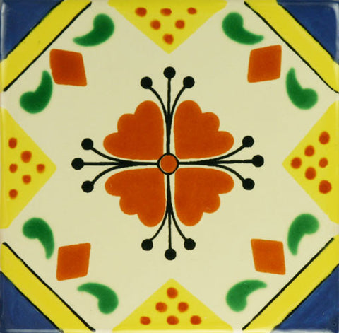 Especial ceramic Decorative Mexican Tile - Mariquita ladybug