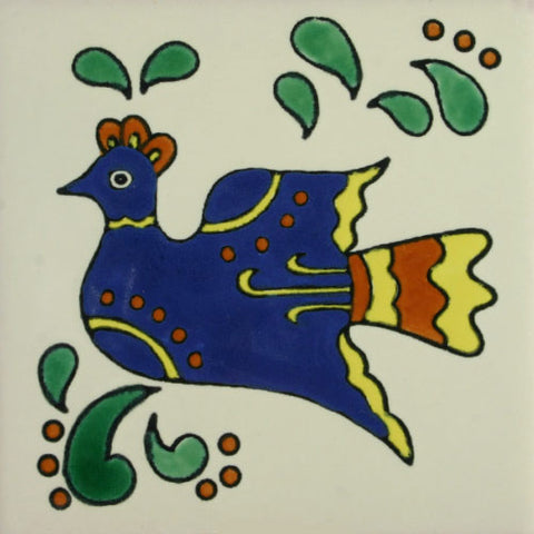 Especial ceramic Decorative Mexican Tile - bird 