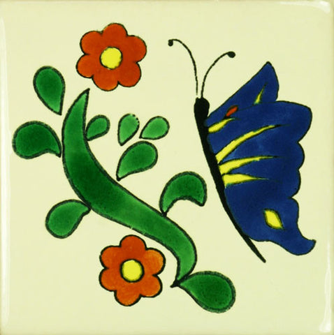 Especial ceramic butterfly Decorative Mexican Tile 