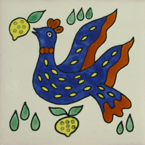 Especial ceramic Decorative Mexican Tile -  bird 