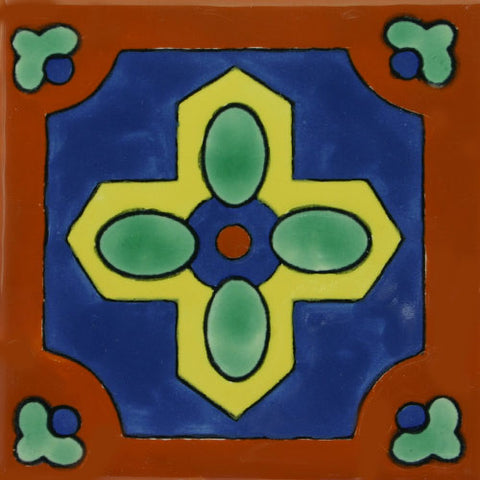 Especial ceramic Decorative Spanish Tile - Southwest cross