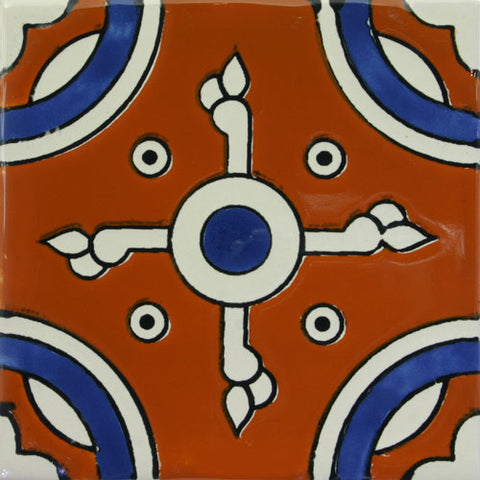 Especial ceramic Decorative Mexican Tile- Navajo cross