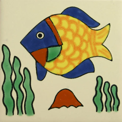 Especial Decorative Ceramic Mexican Tile - fish