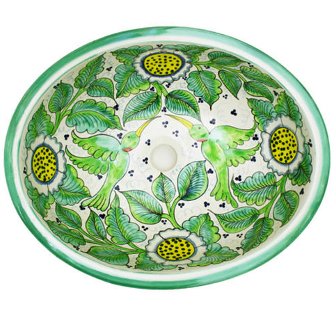 Traditional Mexican Sink-Colibri Verde