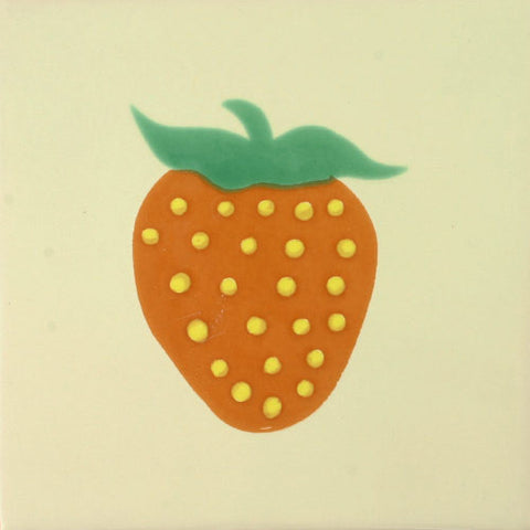 strawberry ceramic tile