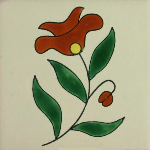 Flowered Porcelain pool tile