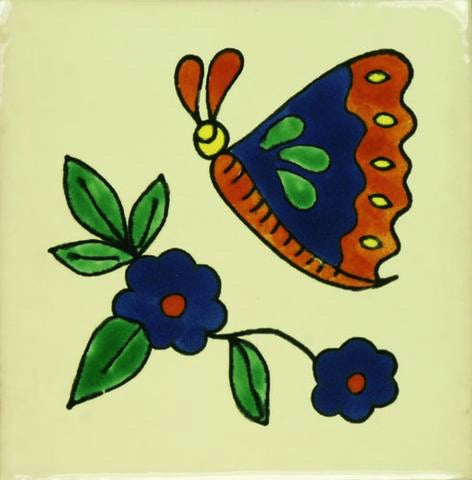 Butterfly Porcelain Pool Tile