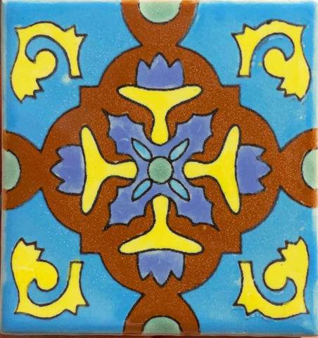 Porcelain Mexican tile - DOLORES TURQUEZA