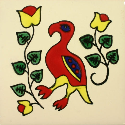 Especial Decorative Tile - Papagayo Rojo