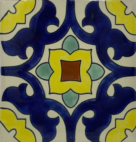 Porcelain Mexican Tile -AURA AZUL