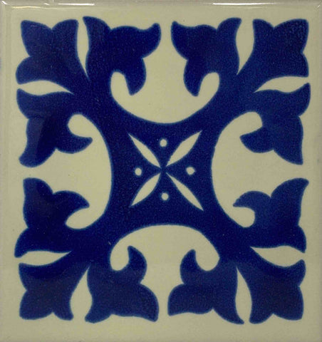 Porcelain Mexican Tile - Ortega Azul