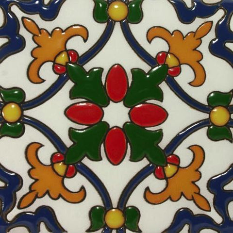 Ceramic Malibu style Mexican Tile - Fiesta Invierno