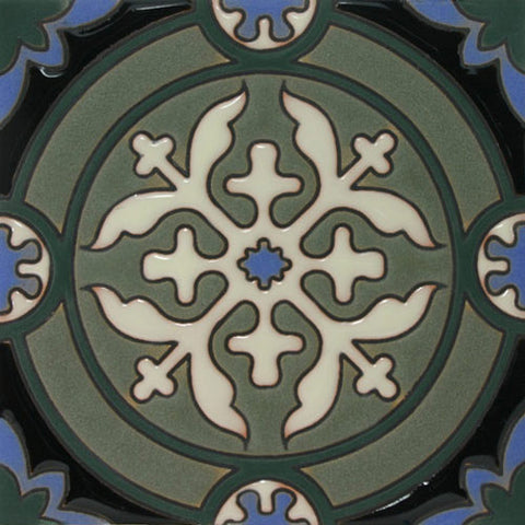Moorish hand painted tile