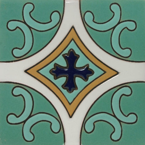 Raised relief Spanish tile