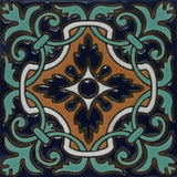 Raised relief decorative tile