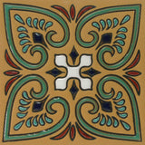 Raised relief Moorish tile