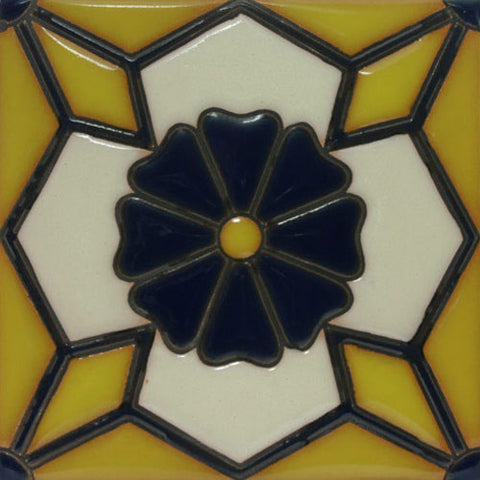 Yellow raised relief tile
