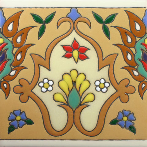 Raised relief Mexican tile