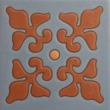 Raised relief Arts and Crafts tile
