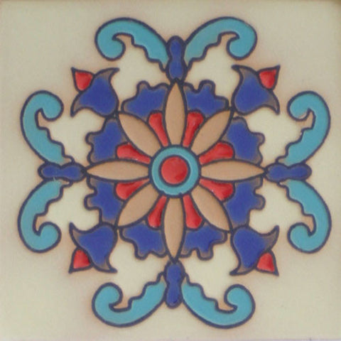 Raised relief Spanish tile