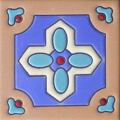 Southwest raised relief tile
