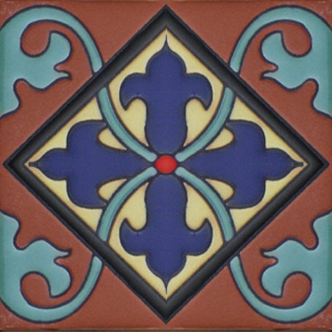Mexican raised relief tile