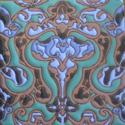 Raised relief Mexican tile