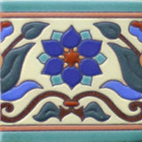 Mission style Mexican tile border