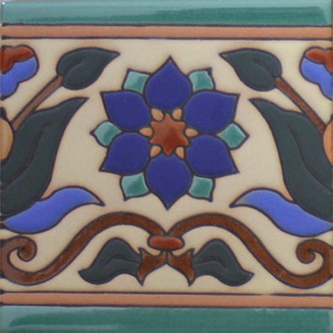 Arts and Crafts border tile