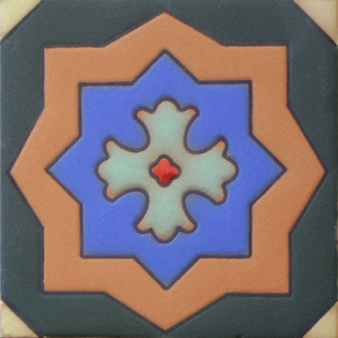 Raised relief Mexican tile